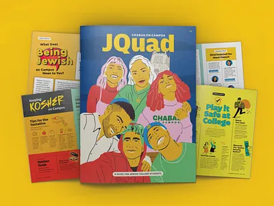 JQuad Magazine college editorial design graphic design jewish