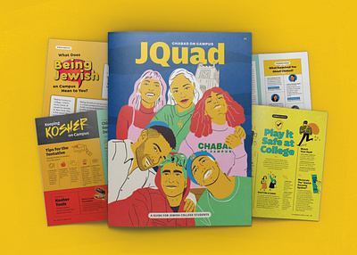 JQuad Magazine college editorial design graphic design jewish