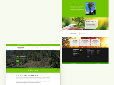 Home page design for Tree Care Services designinspiration home page homepage design landing page treecare design webcreative website design