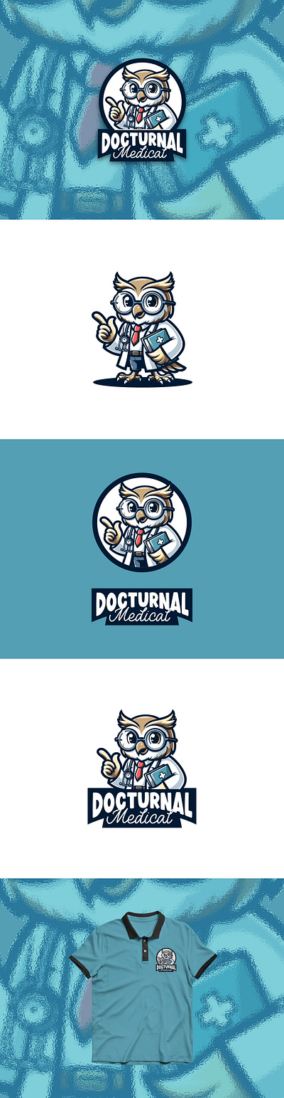 Docturnal Medical - Logo Design Mascot for Business