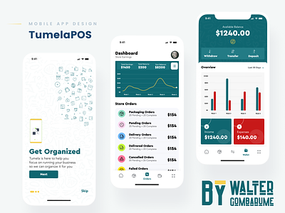TumelaPOS App Design appdesign green harare pos seller sme tumela ui vendor zimbabwe