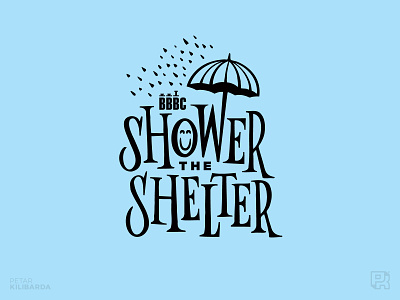 Shower the Shelter charity donation food rain shelter shower smiley umbrella