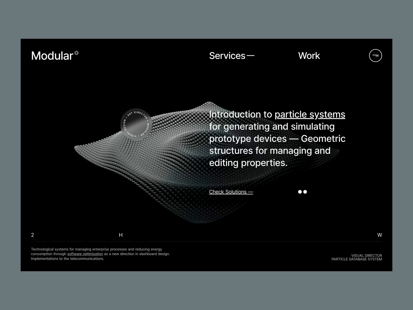 Modular - Website Concept by Tomasz Mazurczak for Studio Design on Dribbble