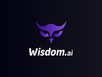 Wisdom Ai Logo design brand logos branding design graphic design logo logo design wisdom.ai