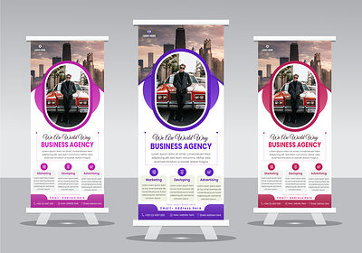 Professional Roll up banner template design branding business banner corporate roll up design banner graphic design made by illustrator marketing roll up banner modern banner multiple banner professional banner pull up banner roll up banner