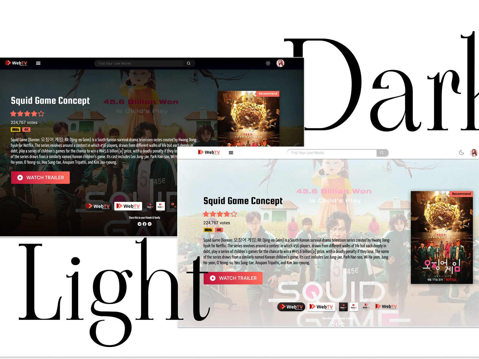 Light & Dark Game Landing Page by Zaeem Naveed on Dribbble