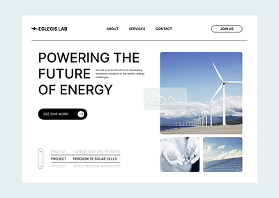 Eclegis Sustainable Energy Lab Website bento branding clean concept creative design graphic design ikks interface landing page logo product design ui uidesign uiux user interface ux ux design web design website