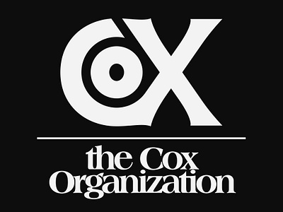 The Cox Organization Logo branding lettering logo pattern type typography