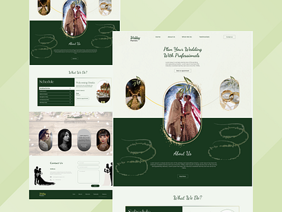 Wedding Planner's Website branding figma landing page user prototype ui user centric design