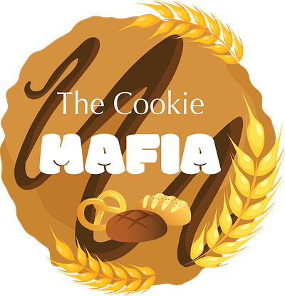 Logo Design: The Cookie Mafia design graphic design illustration logo practice typography vector