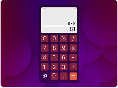 Calculator UI #DailyUI calculator challenge dailyui figma graphic design learning logo simple ui ux