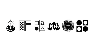 Service Icons for my website design iconography portfolio