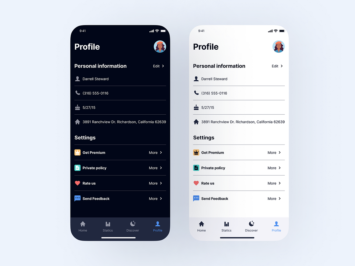 Browse thousands of Profile Page Mobile App images for design ...