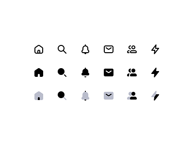 Universal Icon Set bell clean design duotone figma group home icon set iconography icons line mail minimalism notification search solid symbol ui users