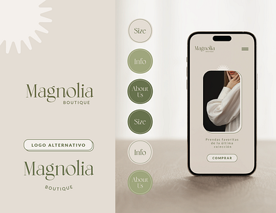 Magnolia Boutique - Branding Starter agency brand branding clothing clothing brand clothing store design diseño tienda gran graphic design illustration logo vector visual identity