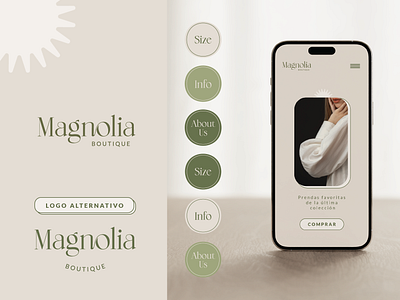 Magnolia Boutique - Branding Starter agency brand branding clothing clothing brand clothing store design diseño tienda gran graphic design illustration logo vector visual identity