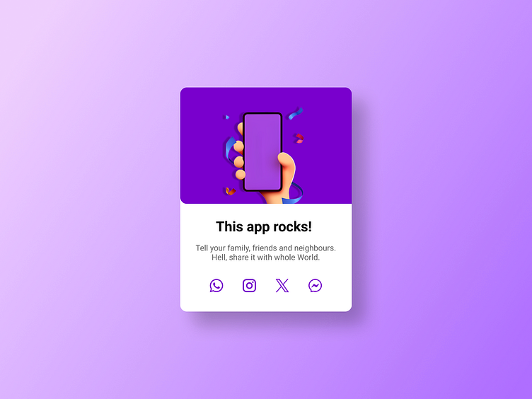 Social Media Share by Collins Aigbokhaode on Dribbble