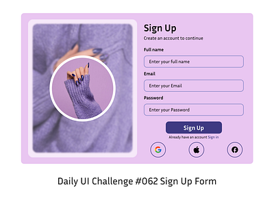 Daily UI Sign Up Form #062 nailcare signup signupform ui uidesign uiux uiuxdesign ux uxdesign webdesign