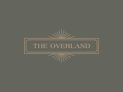 The Overland Bar bar germantown land logo restaurant sun