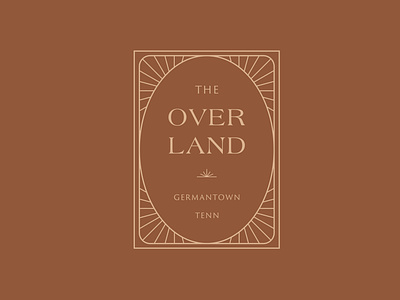 The Overland Bar Logo bar horizon logo memphis restaurant sun