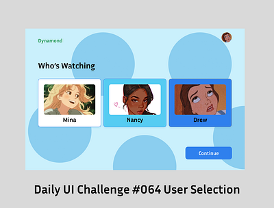 Daily UI User Selection #064 ui uidesign uiux uiuxdesign user selection ux uxdesign web design