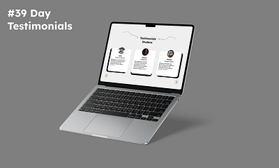 #39 DAY TESTIMONIALS animation branding challenge dailyui design graphic design illustration logo testimonials ui uichallenge uiux