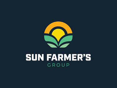 Sun Farmer's Group Branding americana branding energy farm industrial leaf sun logo solar solar energy sun farm
