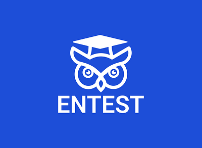 Owl logo for an educational website branding clean education icon logo logotype minimalism owl symbol vector