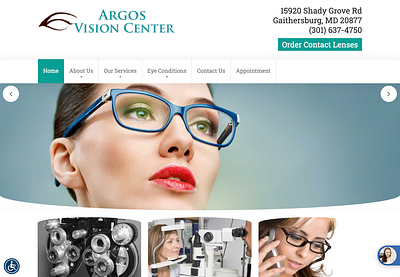 Vision Center Website Design