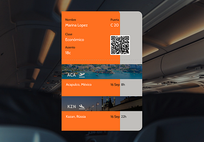 24 Daily UI - Boarding Pass airplane avión boarding boarding pass challenge dailyui figma graphic design méxico partida países rússia ui user interface uxui