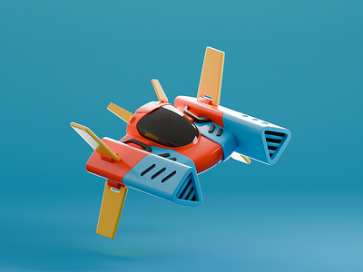 Toy Spaceship 3d 3dgraphic art blender illustration spaceship toy