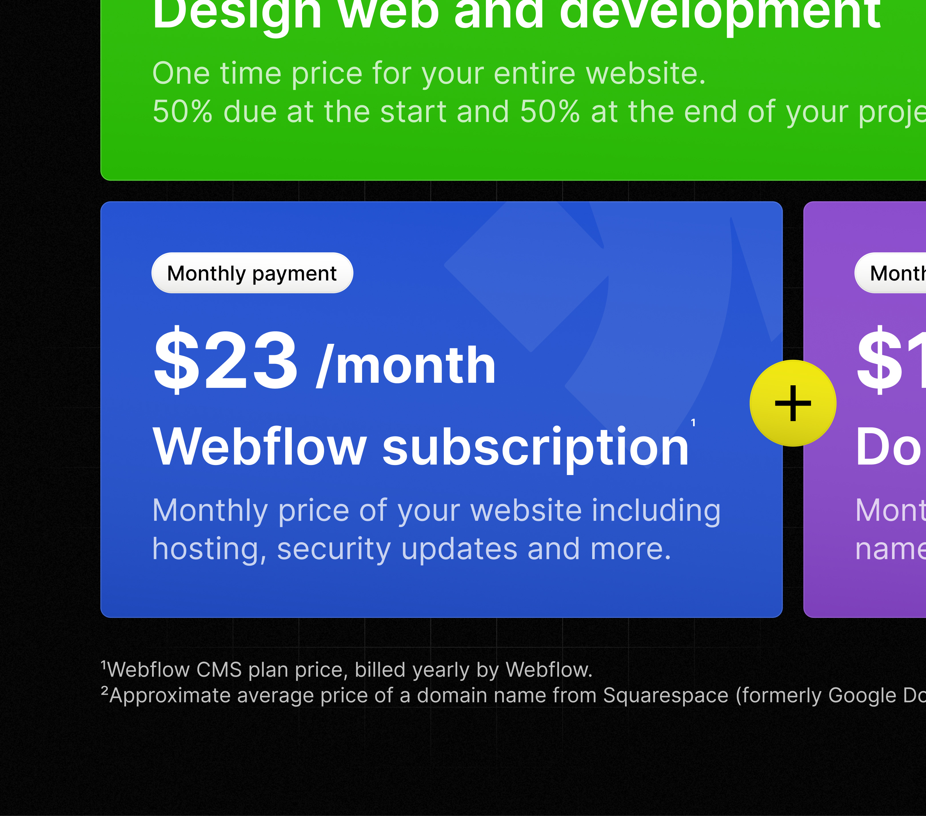 Web development proposition design figma ui webflow