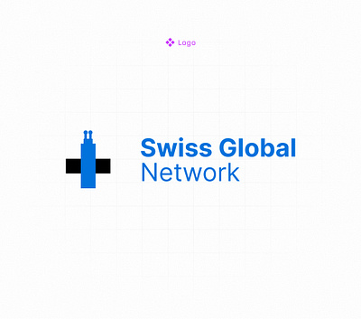 Swiss Global Network logo design graphic design logo swiss