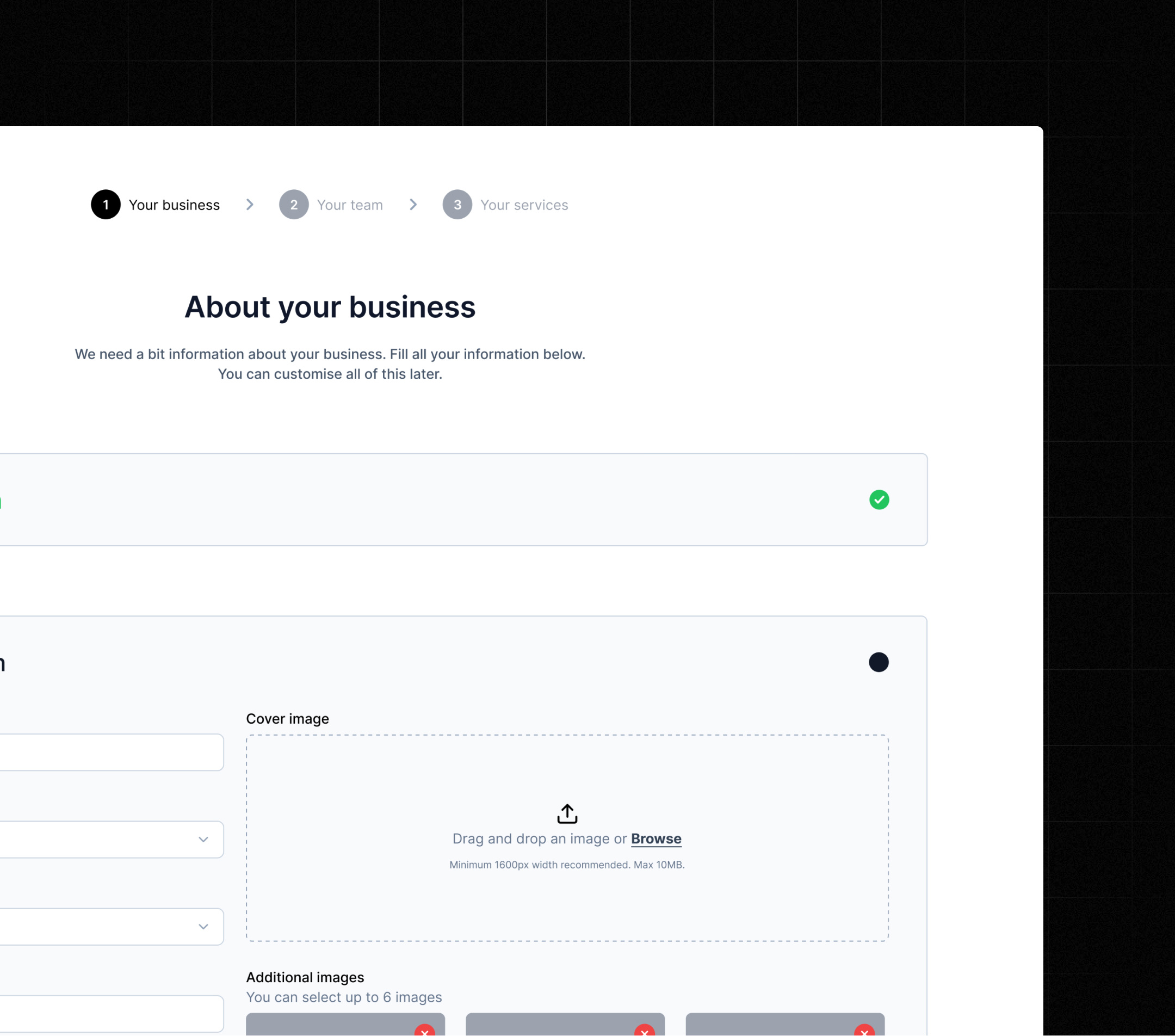 Calendora business onboarding step calendora design figma product product design prototype ui ux