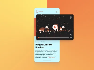 Daily UI 57. Video player app design daily ui daily ui challenge minimal mobile app mobile design player ui ui challenge ui design ui designer ux ux design ux designer video video player