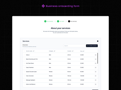 Calendora onboarding - services step app calendora design figma product design ui ux web app