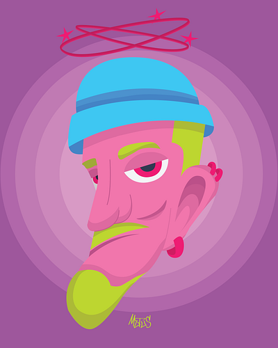 Thuggin' it out character design design graphic design vector