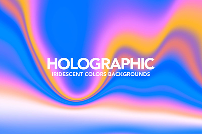 Neon Holographic Backgrounds 3d 3d render abstract background bright colorful fluid gradient holo hologram holographic illustration iridescent liquid neon rainbow vibrant wallpaper wave