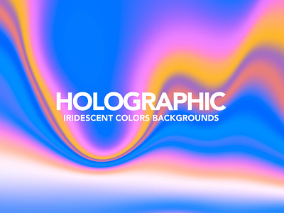 Neon Holographic Backgrounds 3d 3d render abstract background bright colorful fluid gradient holo hologram holographic illustration iridescent liquid neon rainbow vibrant wallpaper wave