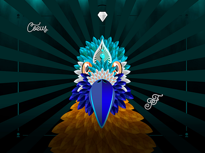 Fortunes Of Treasures - ( "Coeus" ) ( Pulchritudinous Deck ) after effects animation beautiful bird branding cartoon graphic graphic design hypnotist icon illustration illustrator mentalist motion motion graphics parallax parrot pattern toon vector