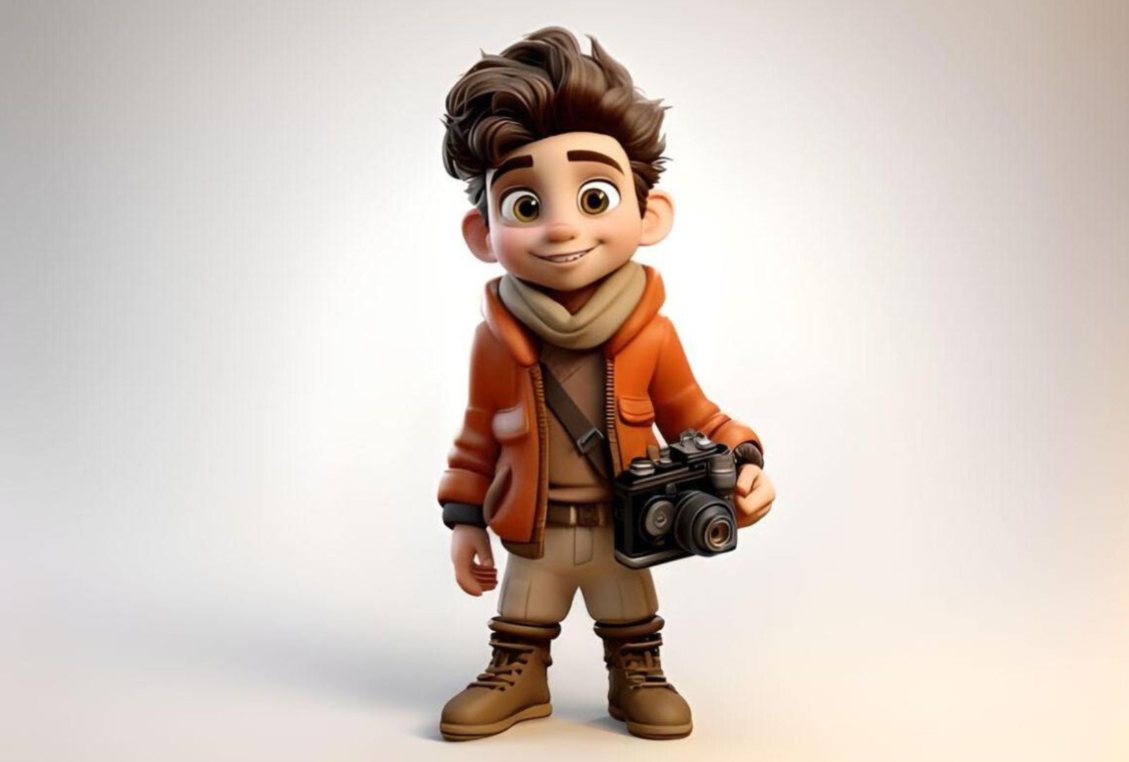 Cartoon photographer boy holding a camera by Beehaya on Dribbble