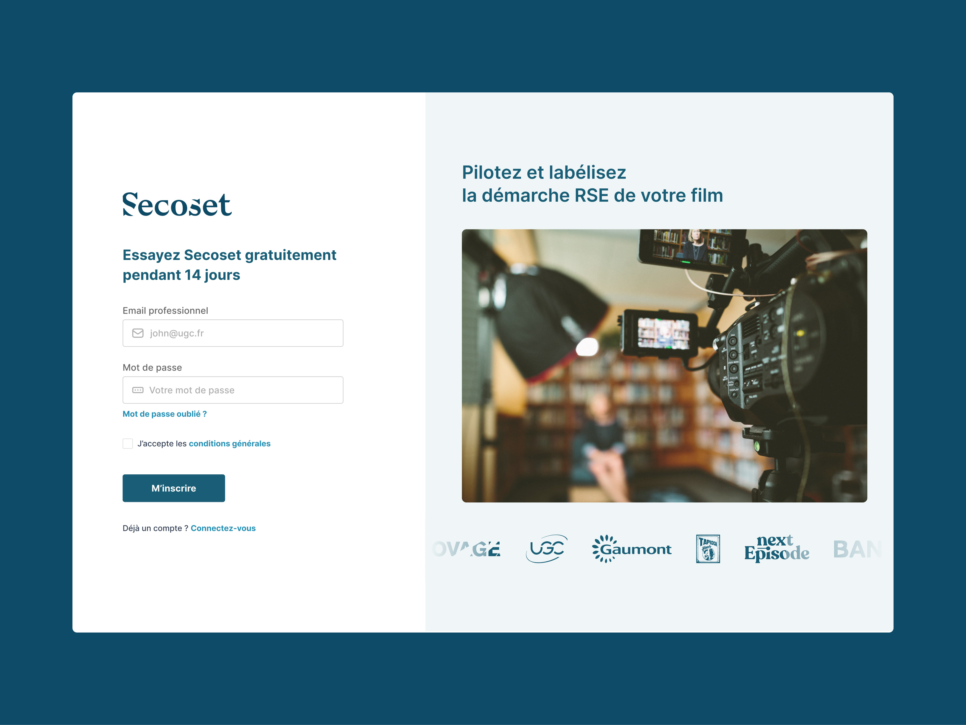 Carbon calculator for the film industry clean concept dailyui design figma graphic design illustration login ui userexperience userinterface ux vector