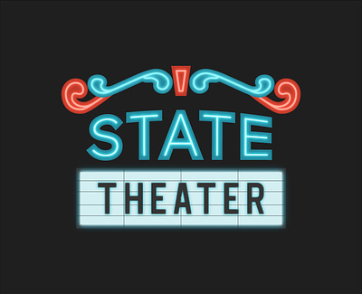 Branding for the State Theater in Kingsport, TN branding logo