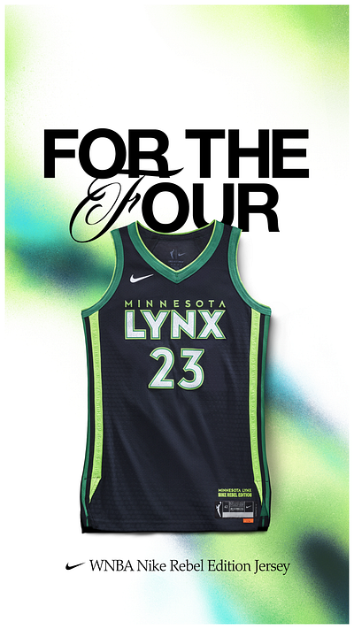 WNBA x Nike Jersey Refresh apparel launch artdirection branding color palette graphic design mesh gradient nike sports marketing wnba