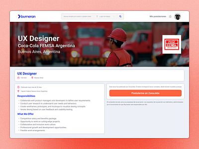 #️⃣0️⃣5️⃣0️⃣ Job Listing or Hiring Page - Bumeran desktop figma prototype ui ux uxuidesigner