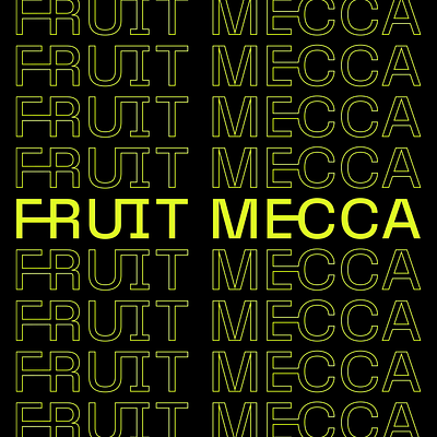 FRUIT MECCA LOGO DESIGN brand design brand designer branding contemporary design design graphic design logo logo creator logo design
