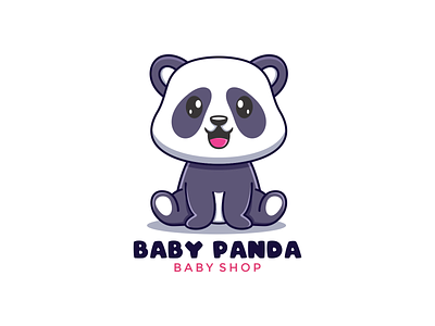 Baby Panda Baby Shop Logo Modern Vector Design Template baby shop logo branding design graphic design illustration logo logos panda panda logo panda vector vector