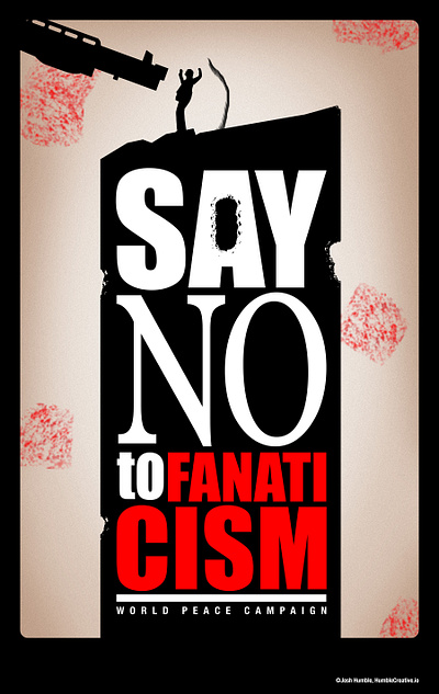 Say NO To Fanaticism graphic design print design typography