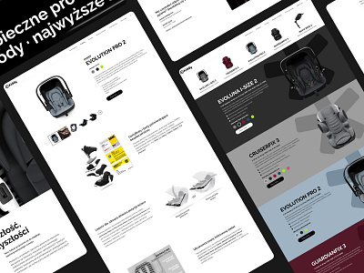 Kiddy - ecommerce with premium child car seat brand car car seat design kids minimalistic premium safe safety ui ux