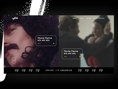 Blahzay Creative Media Production cinema design digital graphic design home landing page leads marketing media movie product product design production sign sing up ui ux website